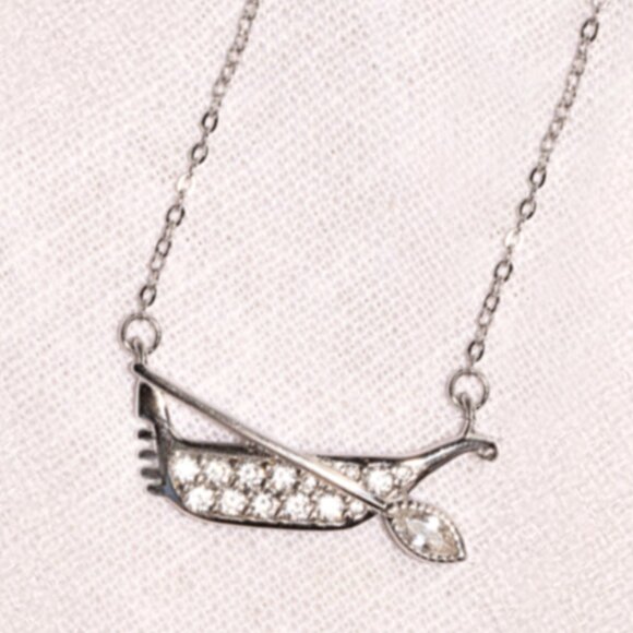 Italian Venice Gondola Necklace, 925 Sterling Silver Charmed Aroma - Picture 1 of 3
